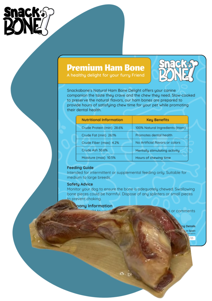 Snackabone Premium Ham Bone - Snackabone